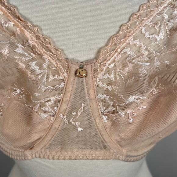 Chantelle Every Curve Full Coverage Unlined Bra 38DD Golden Beige Lingerie - Picture 6 of 11